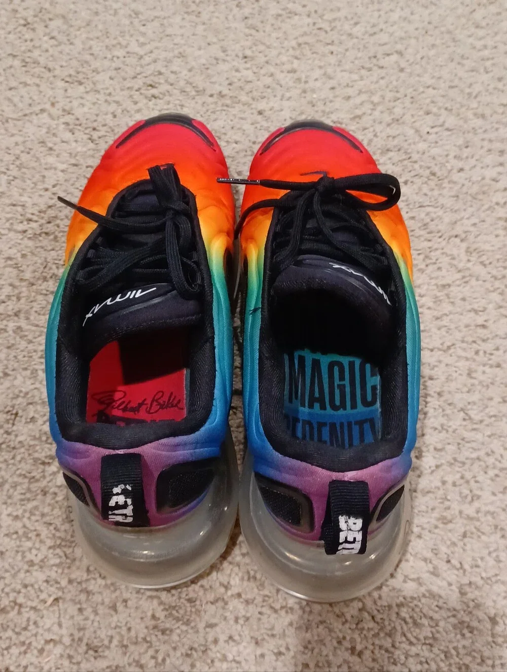 Nike Air Max 720 'Be True' (CJ5472-900) Vibrant Rainbow Design Womens Size 6.5